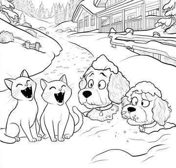 Coloring page: Cat Avalanche