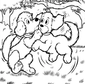 Coloring page: Scared Buddies